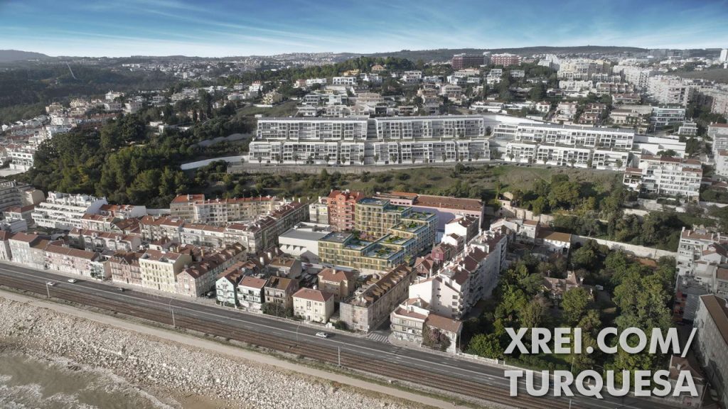 Situação no centro da cidade do edifício Turquesa