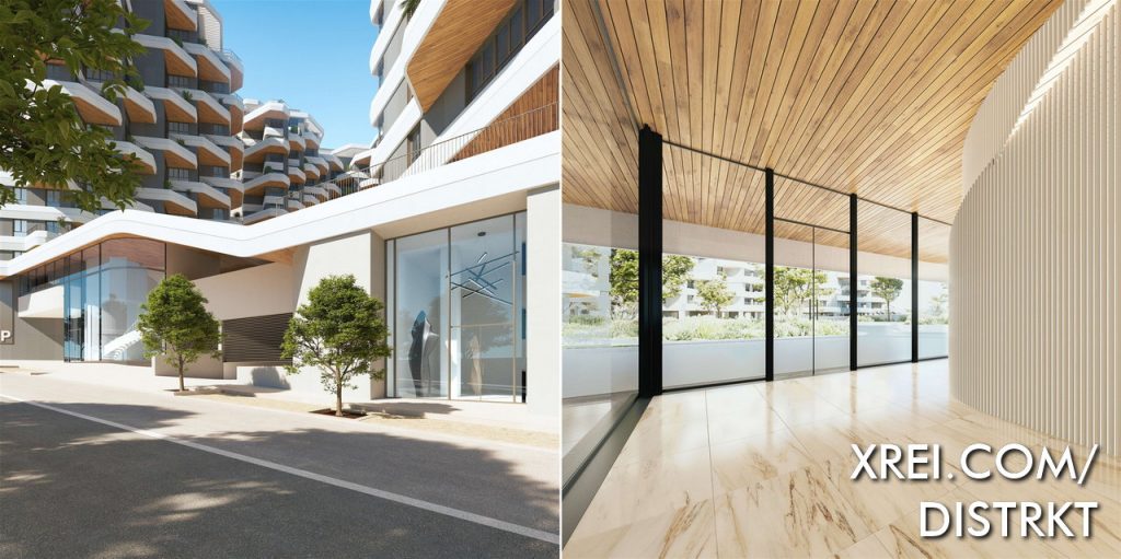 O acesso ao jardim pode ser feito por escada ou elevador. Existe um segundo hall de entrada, com acesso direto ao bloco habitacional, com acesso à habitação através de escadas ou dois elevadores.