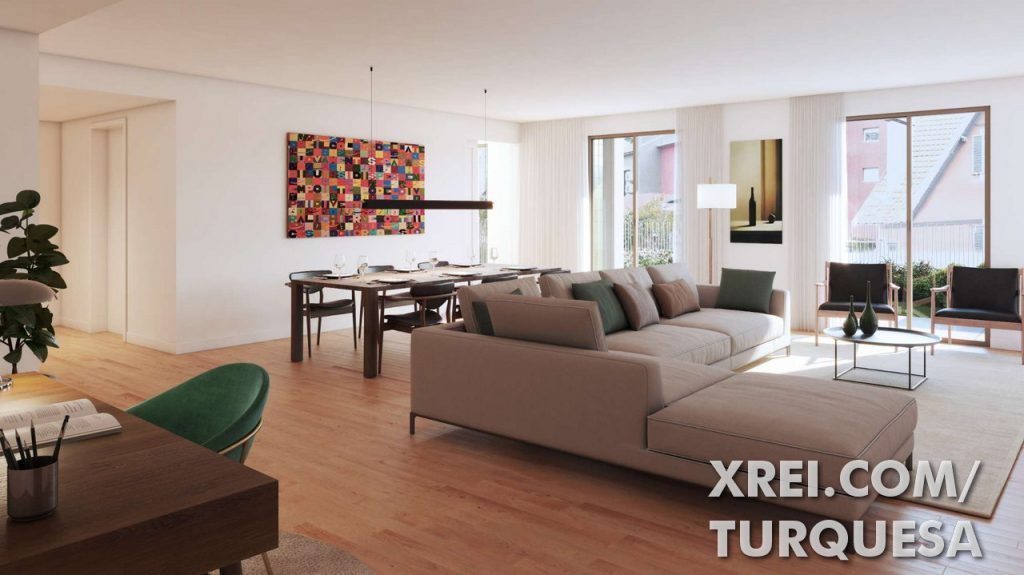 As salas de estar variam de acordo com o tipo de apartamento e o layout do edifício. Existem salas de estar com varanda e salas de estar sem varanda.