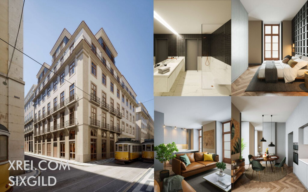 SixGild, neue Wohnungen zum Verkauf in einem Wohnhaus in Baixa • Lissabon, Portugal
