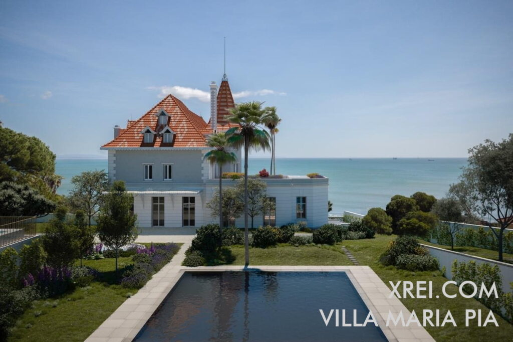 Villa Maria Pia, apartamentos novos para venda em edifício residencial com piscina situado em Monte Estoril • Cascais, Portugal