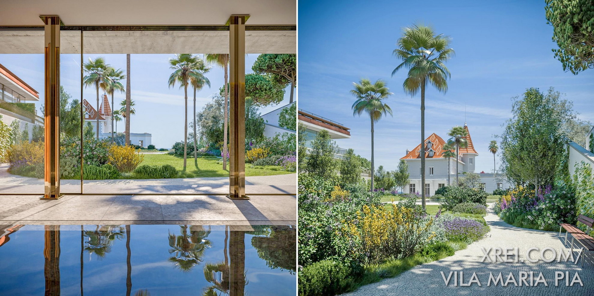 Os apartamentos foram concebidos com acabamentos de última geração, piscinas interiores, jardins opulentos, com grandes áreas interiores e exteriores.