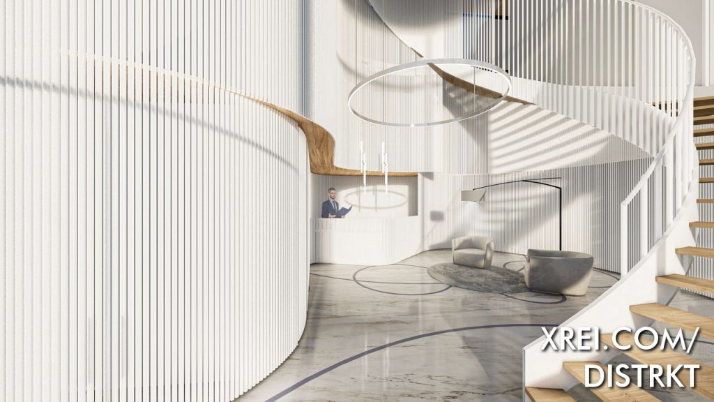 The main hall has a reception, with access control through Rua dos Argonautas. The Hall has a modern architecture, with a double glazed high-ceilinged area, where we find a 24-hour doorman service.