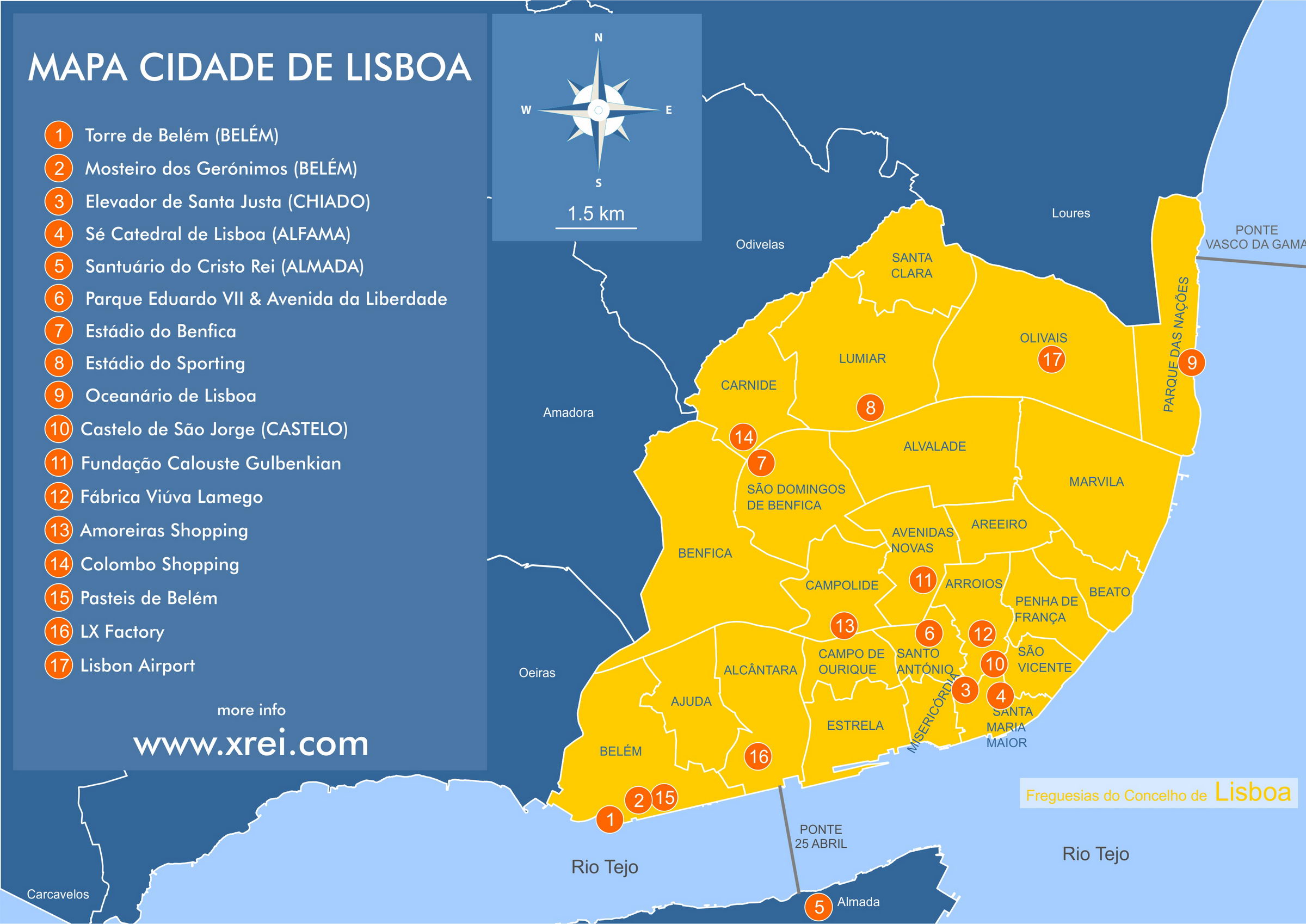 Mapa Das Praias De Lisboa Mapa De Portugal 4490