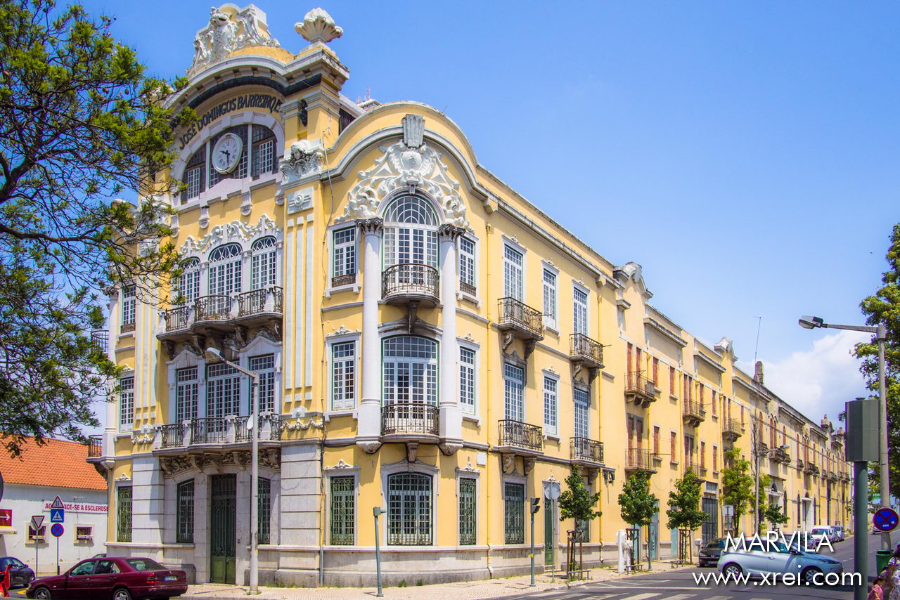 Old buildings with well-maintained facades.