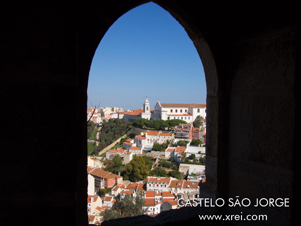 View from the Castelo de São Jorge of the Igreja e Convento da Graça in the Graça neighbourhood