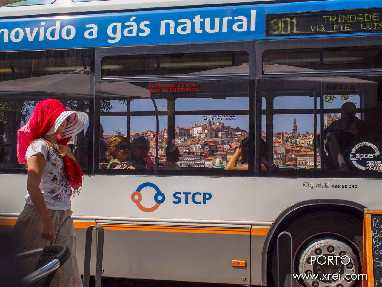 Porto's transport network, with the city on the horizon
