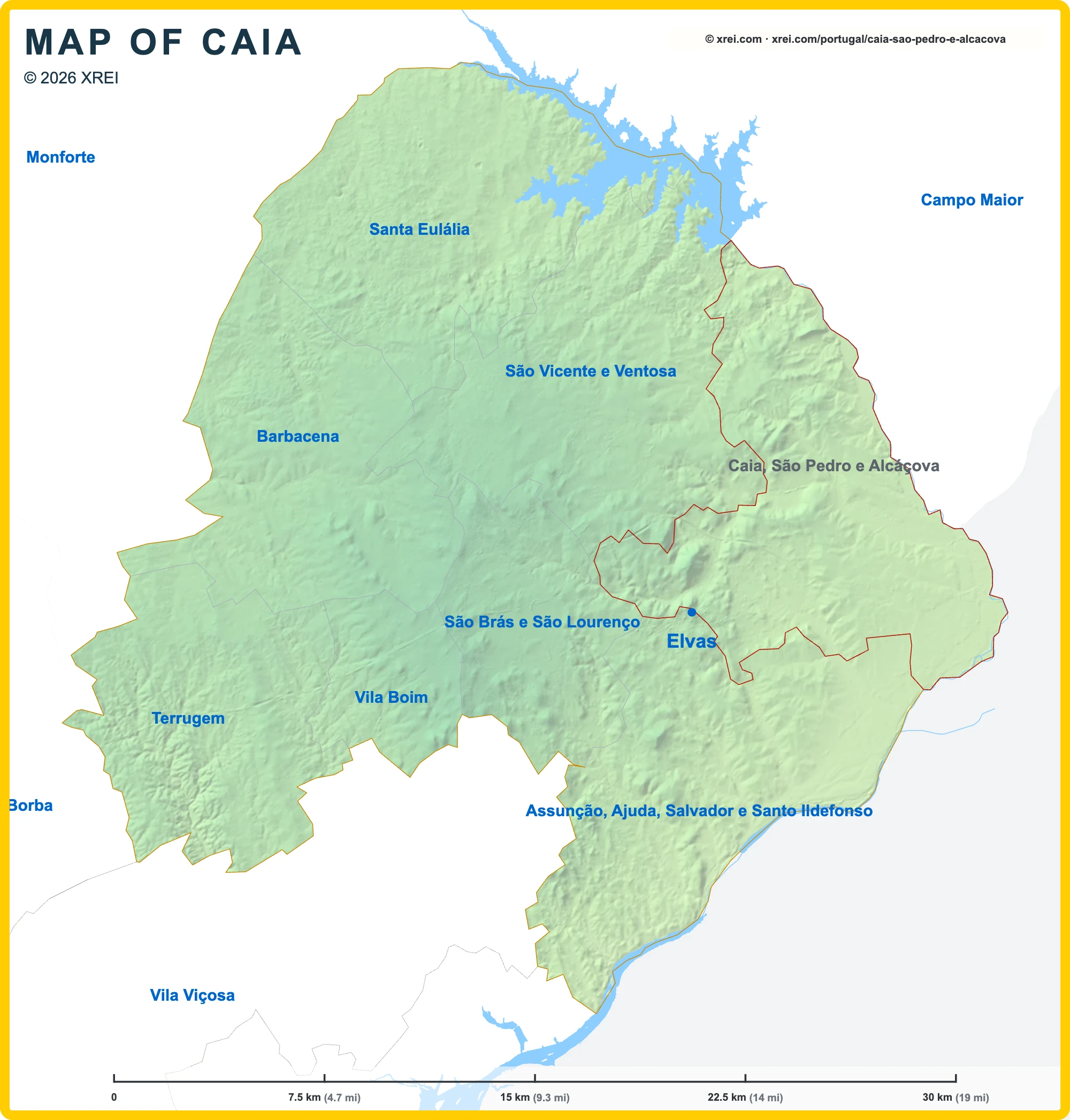 Caia, São Pedro e Alcáçova