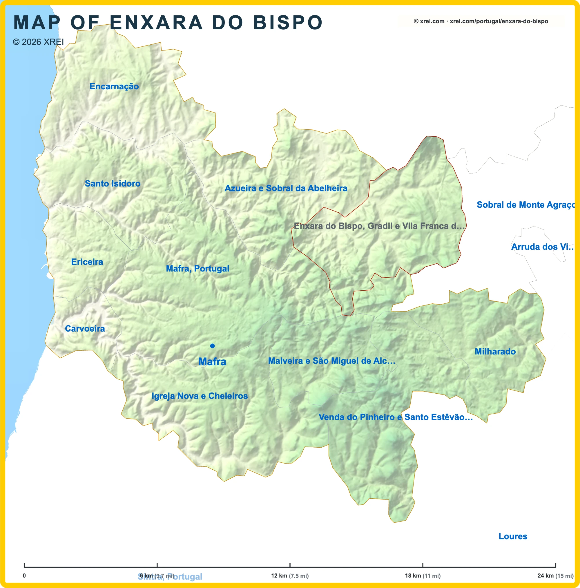 Enxara do Bispo, Gradil e Vila Franca do Rosário