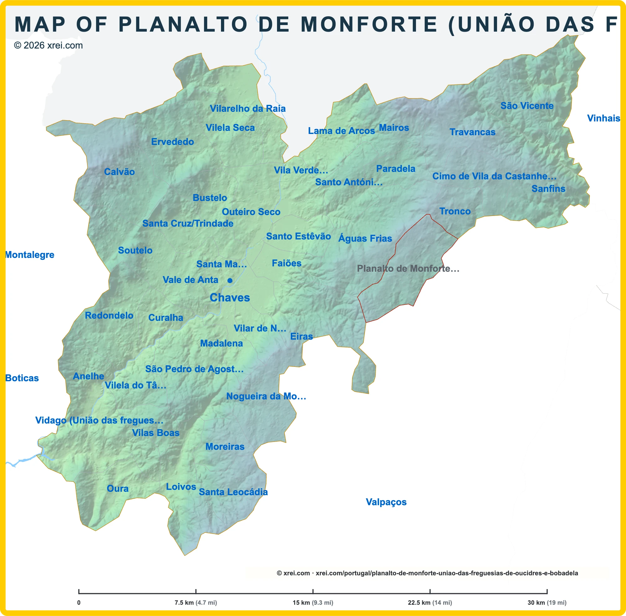Planalto de Monforte (União das freguesias de Oucidres e Bobadela)